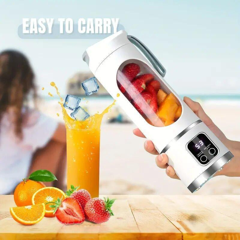 Best Mini Juicer Blender – 2-In-1 Ice Crusher & Smoothie Maker | Perfect for Liquid Diets, Fresh Juice, Shakes, Baby Food | USB Rechargeable & Easy to Clean | Great for Home, Office, Dorm, and Back-To-School Gifts Cup Portable Vegetable