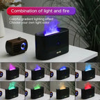LED Lighting Ultrasonic Air Humidifier Colorful Flame Fragrance Essential Oil Lamp Perfume Simulation