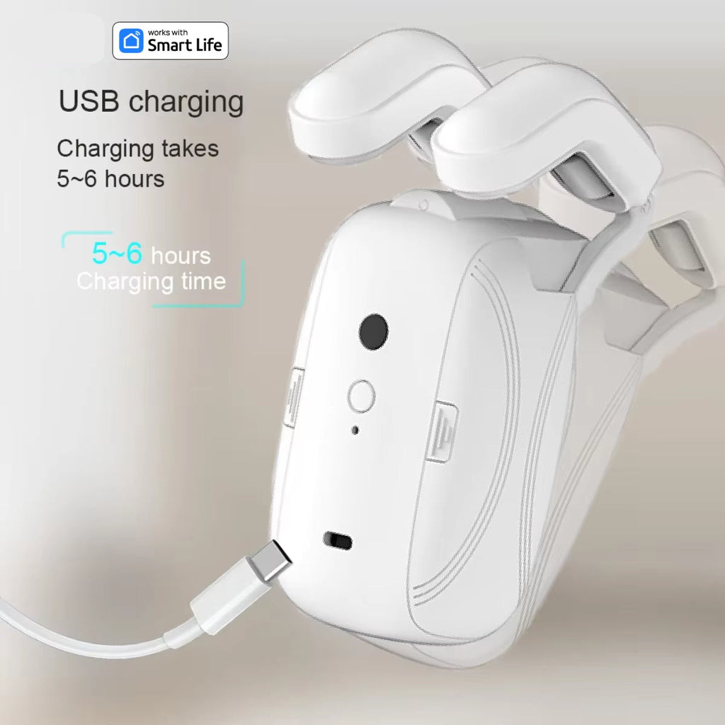 Tuya Smart Curtain Robot ( Roman Rod Track) Bluetooth APP Short Range Control, Timed Switch, Pull-To-Start, 8KG Load Capacity