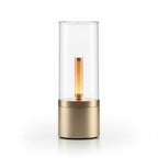 Rechargable Candle Lamp Yellow LED Night Light Atmosphere Light Stepless Dimming Nightstand Lamp for Bedroom