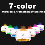 New Himalayan Crystal Salt Stone Aroma Air Humidifiers 3D Flame Fire Colorful Night Light Aromatherapy Essential Oil Diffuser