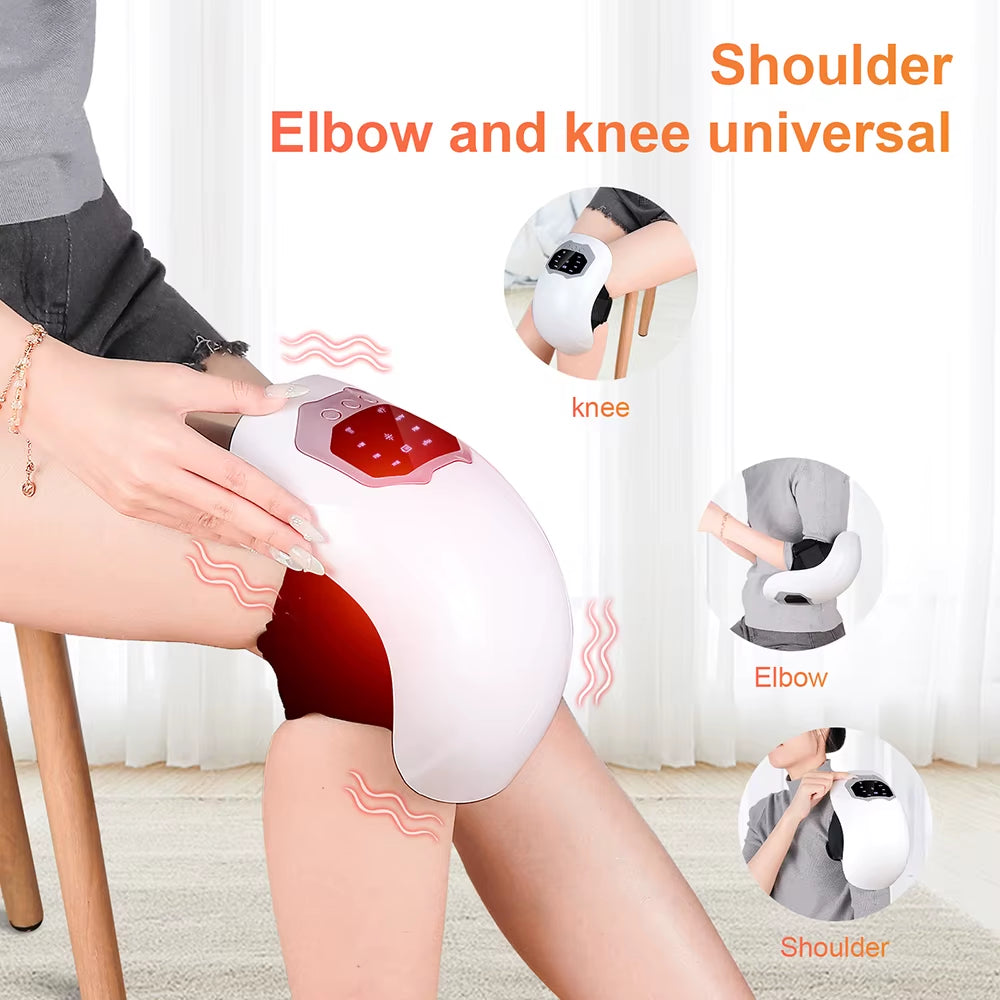 Smart Knee Massager 3 Gear Vibration Relax Knee Muscles Massage Machine Shoulder Elbow Knee Joint Hot Compress Massage Tool