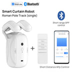 Tuya Smart Curtain Robot ( Roman Rod Track) Bluetooth APP Short Range Control, Timed Switch, Pull-To-Start, 8KG Load Capacity