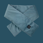 USB Women Men Heating Scarf Temperature Scarf 3 Gears Wrap Fleece Washable Electric Neck Warmer Not Inclound Battery for Camping