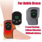 Electric Wrist Brace with Adjustable Hot Compress Vibration Massage Ankle Guard Band Carpal Tunnel Hand Foot Protection Tool
