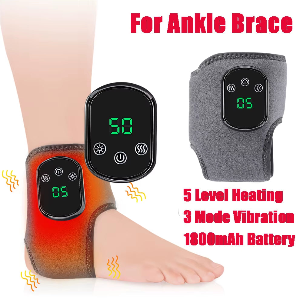 Electric Wrist Brace with Adjustable Hot Compress Vibration Massage Ankle Guard Band Carpal Tunnel Hand Foot Protection Tool