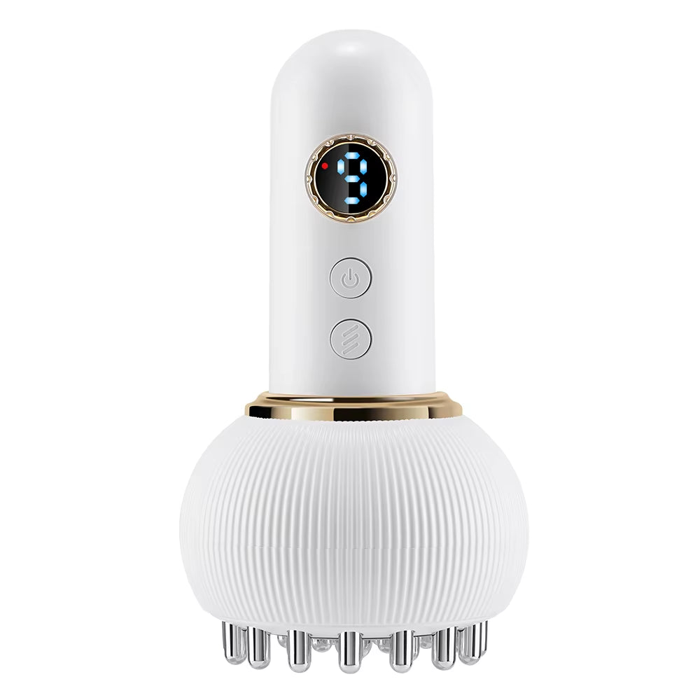 Rechargeable Guasha Massager Body Shaping Heating Meridian Scraping Brush Lymphatic Drainage Machine Fat Burner