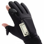 Winter Warm Touch Screen Gloves Outdoor Windproof Waterproof Cold-Proof Gloves Men Driving Cycling Fishing Ski Gloves