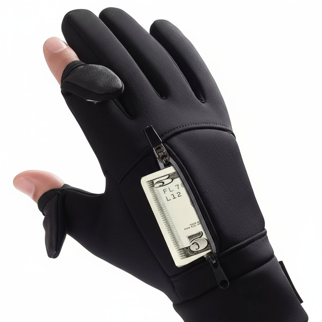 Winter Warm Touch Screen Gloves Outdoor Windproof Waterproof Cold-Proof Gloves Men Driving Cycling Fishing Ski Gloves