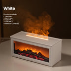 Creative Fireplace Air Humidifier 280Ml Simulated Flame Aroma Diffuser with Remote and Waterless Auto off for Home Bedroom Gift