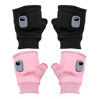 1Pair Unisex USB Electric Heating Winter Outdoor Heated Gloves Half Finger Touchscreen Warmer Mitten for Outdoor Hiking