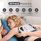 30-Heads Body Massage Gun High-Frequency Vibration Fascia Gun Back Waist Thigh Massager Neck Shoulder Massager Muscle Masajeador