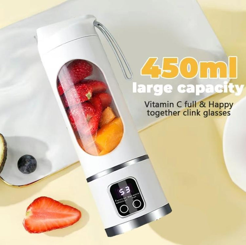 Best Mini Juicer Blender – 2-In-1 Ice Crusher & Smoothie Maker | Perfect for Liquid Diets, Fresh Juice, Shakes, Baby Food | USB Rechargeable & Easy to Clean | Great for Home, Office, Dorm, and Back-To-School Gifts Cup Portable Vegetable