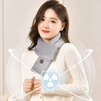 USB Women Men Heating Scarf Temperature Scarf 3 Gears Wrap Fleece Washable Electric Neck Warmer Not Inclound Battery for Camping