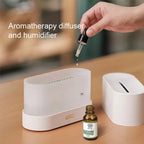 LED Lighting Ultrasonic Air Humidifier Colorful Flame Fragrance Essential Oil Lamp Perfume Simulation